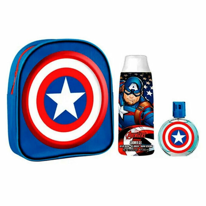 CAPITAN AMERICA SET BACKPACK+EDT 50ML+SHOWERGEL 300ML 100ML