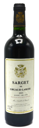 2005 CH.SARGET DE GRUAUD S.JULIEN 750ML