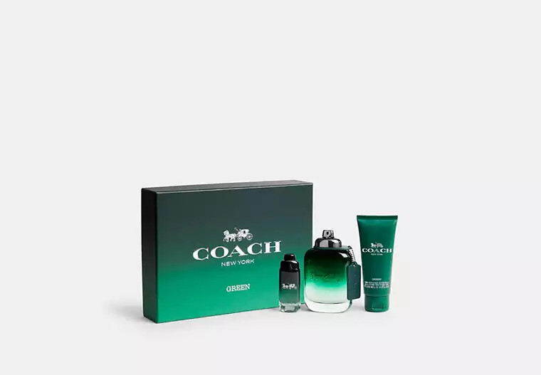 KIT PERFUME COACH GREEN EDP 3 PIEZAS