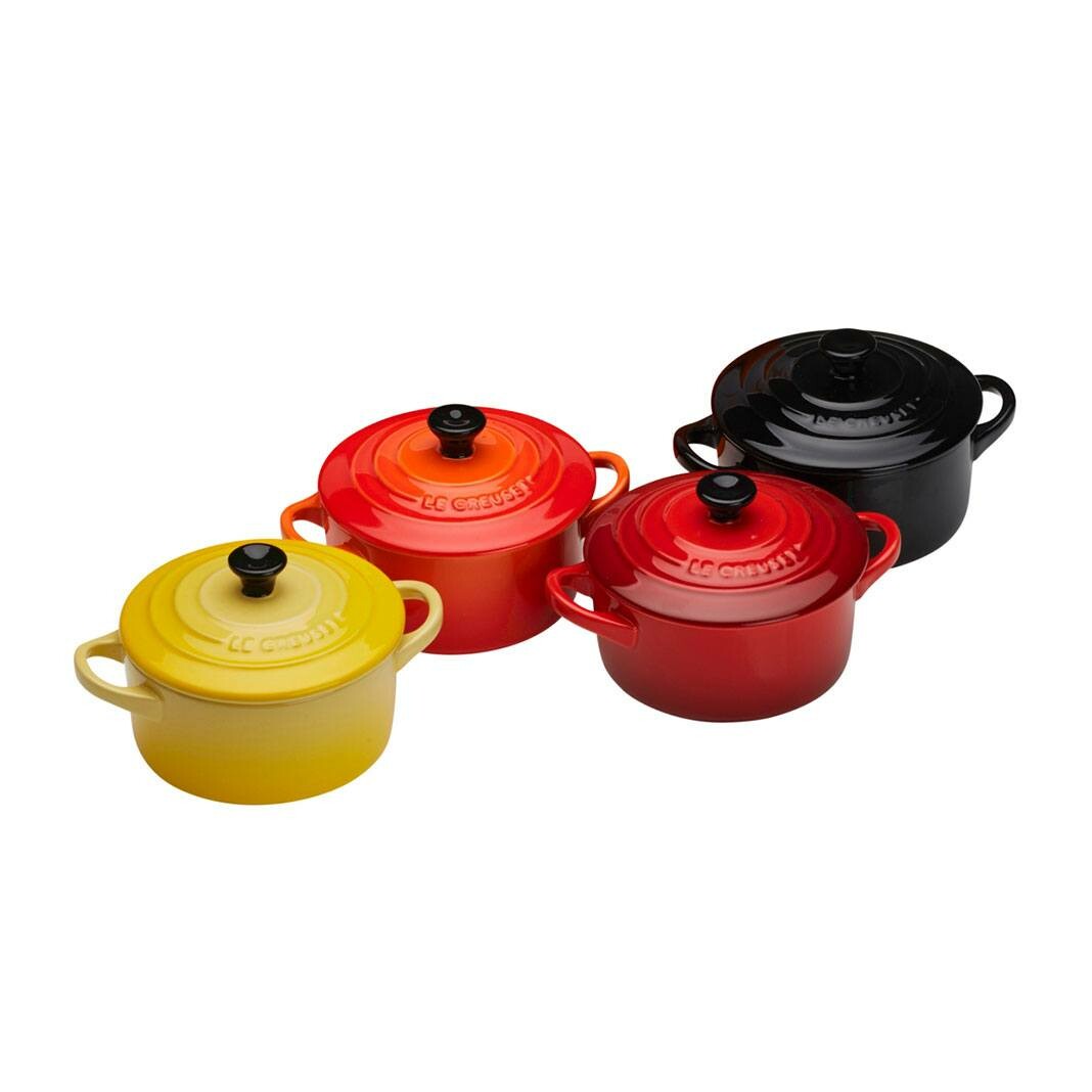 LE CREUSET RD COCOTTE BK C F S B X4 10CM 