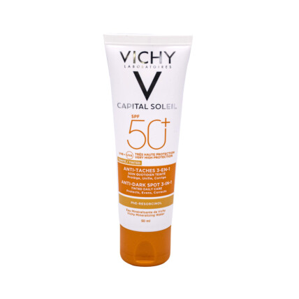 Protector Solar Vichy Facial Capital Soleil Anti Manchas 3 En 1 SPF50+ 50ml