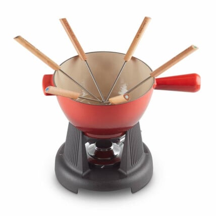 LE CREUSET CHEESE AND MEAT FONDUE SET 2460